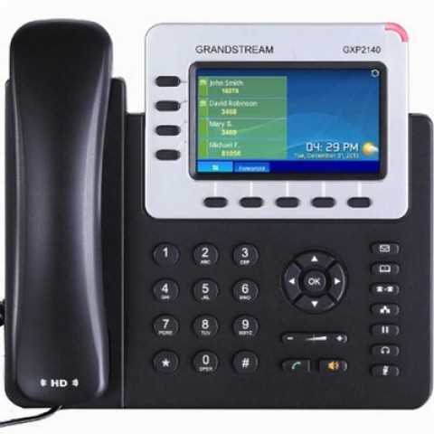 GRANDSTREAM Gigabit portlu ve PoE’li GXP2140 Renkli Ekran ip Telefon